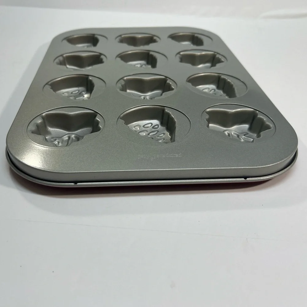 Pampered Chef Fall Harvest Mini Cake Pan Portion size 12 Muffin Brownie Mold